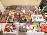 Full grid of 27 DVD cases front covers