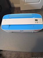 Top view of HP DeskJet 3755 printer showing overall condition and color scheme