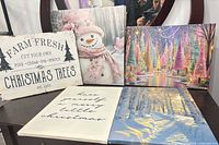 All five canvas prints displayed together