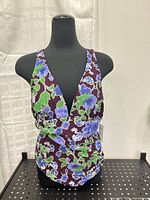 Front view of Cupshe one-piece swimsuit on mannequin