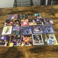 All 20 cards laid out on table