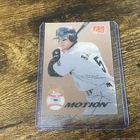 Front of Jeff Bagwell Pro Motion card in holder