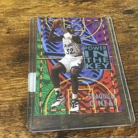 Front view of Shaquille O’Neal Fleer Ultra Power in the Key card in plastic sleeve