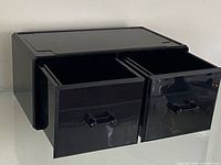 drawer unit with drawers open