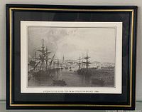 Front view of framed print