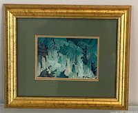 Full view of framed print showing entire front, mat and frame
