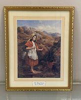 Full view of framed print showing artwork, mat and frame
