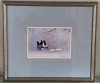 Full view of framed print to show entire lot