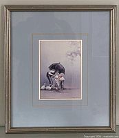 Framed print full view with mat and frame