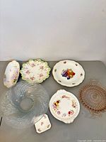Group shot showing all six serving pieces