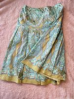 Full view of front of garment showing pattern and shape