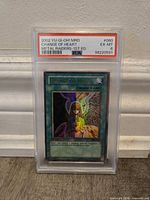 Front of PSA-slabbed Change of Heart card showing label and artwork