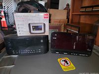 All three alarm clocks positioned together