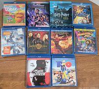All ten Blu-ray cases front view