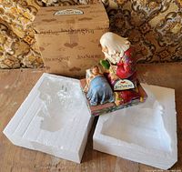 Figurine with open Styrofoam insert and box