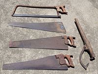 overview of all saws and cant hook