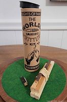 Full kit with tube, wood blanks and knife