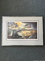 Full view of framed limited edition print