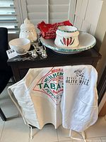 Group shot of all items on table