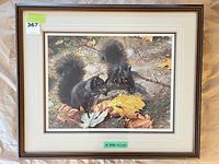 Front view of framed print showing artwork, matting and frame