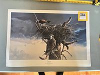 Full view of the print showing artwork and dimensions reference