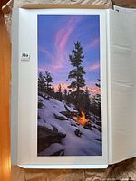 Full view of unframed print with margin and edition number showing