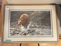 Full view of framed print showing artwork, frame and mats