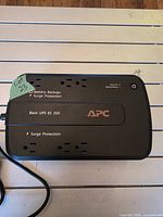 Top view showing APC Back-UPS ES 350 branding and outlet layout