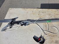 Full view of extension pole saw on table