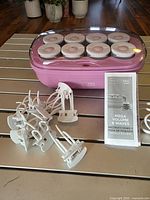Set showing base, rollers, clips, manual