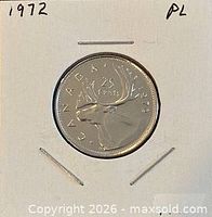 Reverse with caribou and denomination