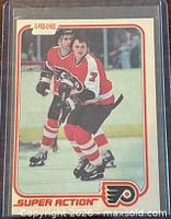 Front of Bill Barber Super Action card in sleeve