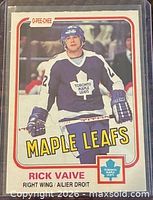 Front view of Rick Vaive O-Pee-Chee hockey card #310