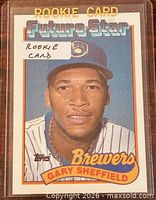Front of Gary Sheffield 1989 Topps Future Star rookie card