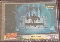 Front of Rebellion card in sleeve