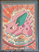Front of Nidoran ♂ card inside top-loader