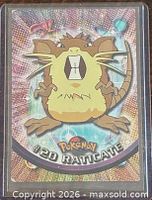 Front of Raticate card in sleeve
