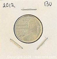 Coin reverse showing Tecumseh design