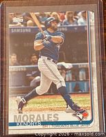Front of Kendrys Morales card in sleeve