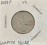 Reverse side showing Maya Angelou design in holder