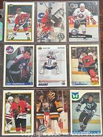 Fronts of all nine cards in sleeve