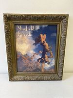Front view of framed Maxfield Parrish “Ecstasy” print