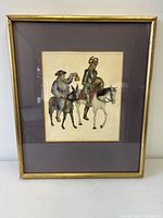 Full view of framed aquatint