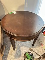 Top view showing round surface and finish wear