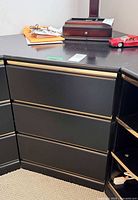 Left side drawers and corner top