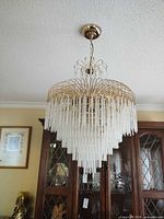 Chandelier unlit showing full design