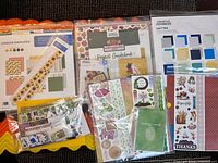 Overview of Creative Memories kits, Smitten frame kit, Croptoberfest guidebook and bagged accessories