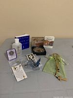 Group shot of all devotional items on table