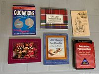 All six pocket books arranged together