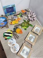 All items laid out on table showing variety